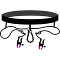 Tanga con pinze vaginali e perle Pearl String with Silicone Clamps